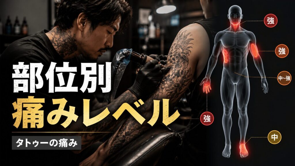 タトゥーの痛みはどれくらい？場所別の痛みレベル解説ガイド