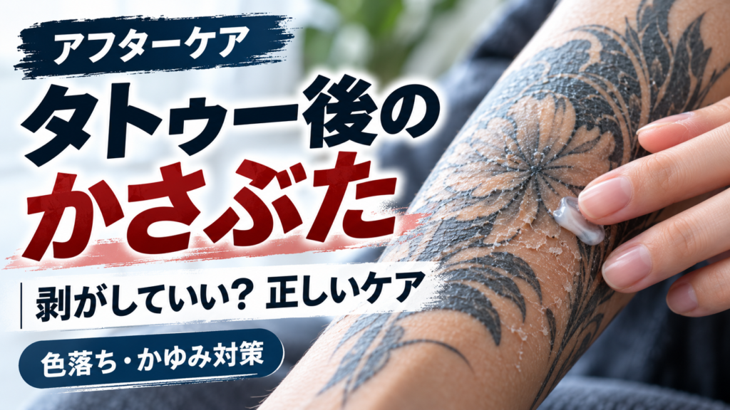 タトゥー・刺青後のかさぶたはいつまで?剥がすリスクと正しいケア
