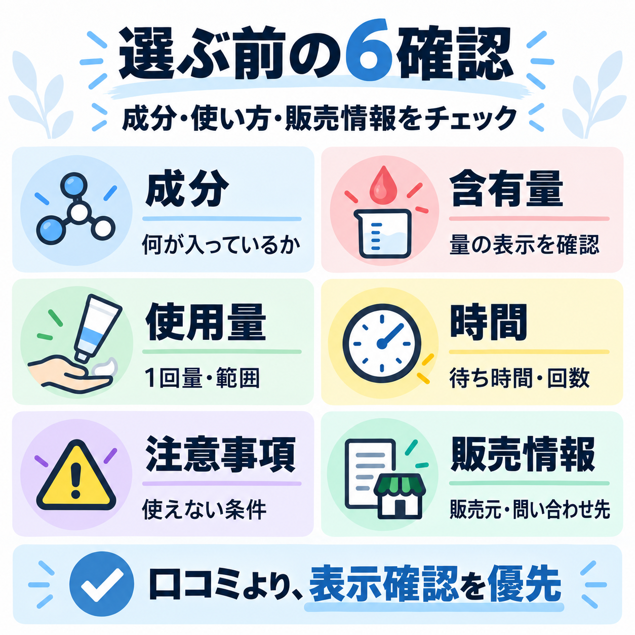 タトゥークリームを選ぶ前に確認したい6項目