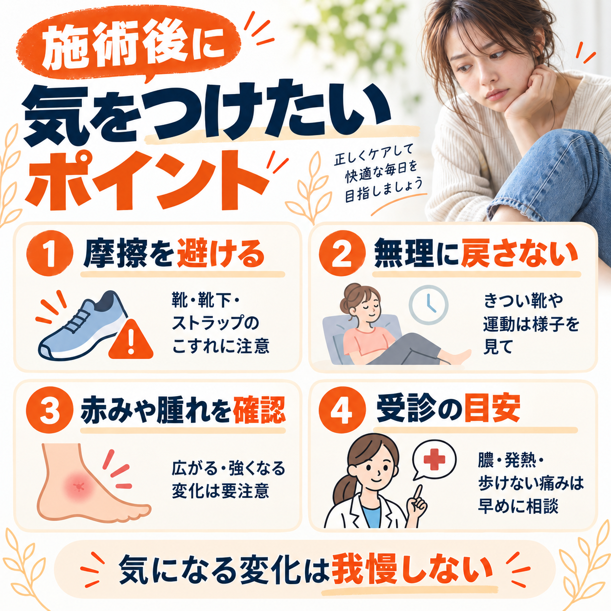 足首のタトゥーの施術前に確認する4項目。入れたい位置、靴と靴下、仕事と通勤、スタジオへの相談